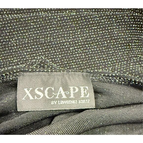 Xscape Sparkle Top Black Medium  3/4 Sleeves Pullover Occasion Party NYE - Picture 9 of 11
